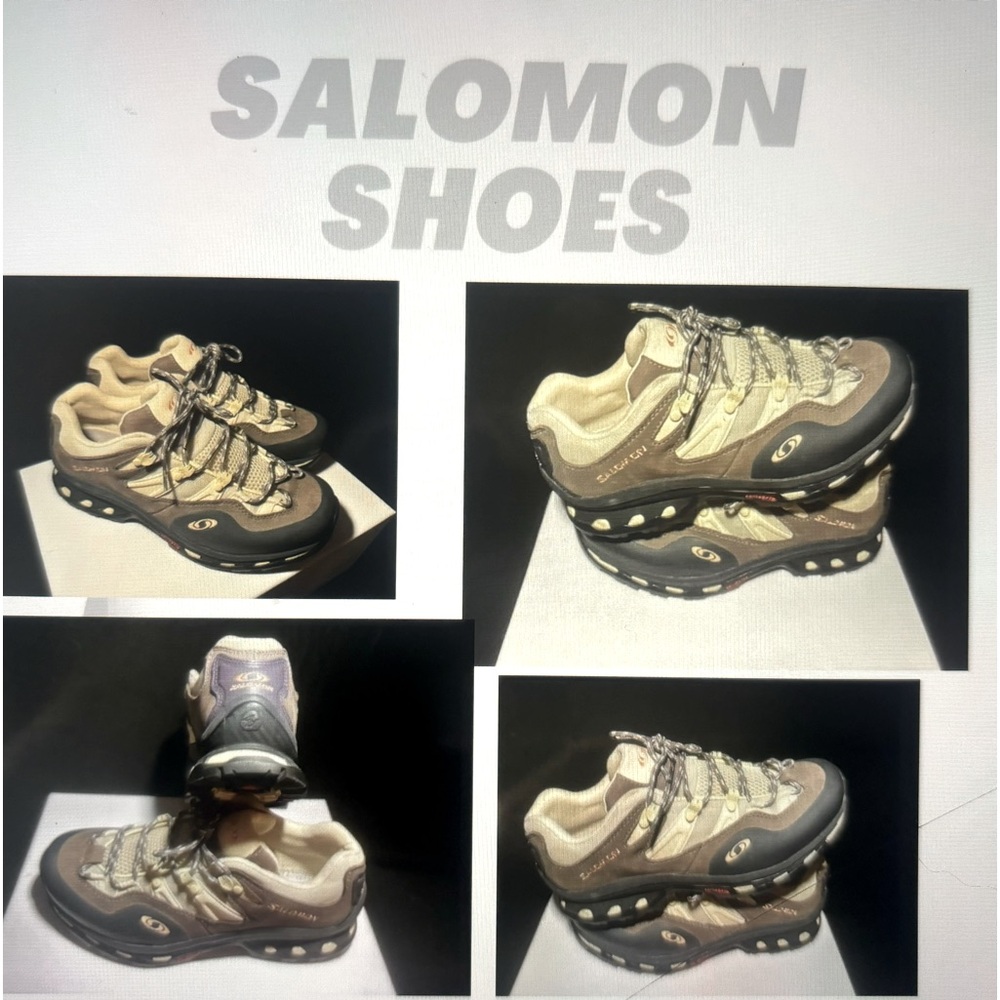 Nice hardly touched Salomon shoes for a good price and nice looks.